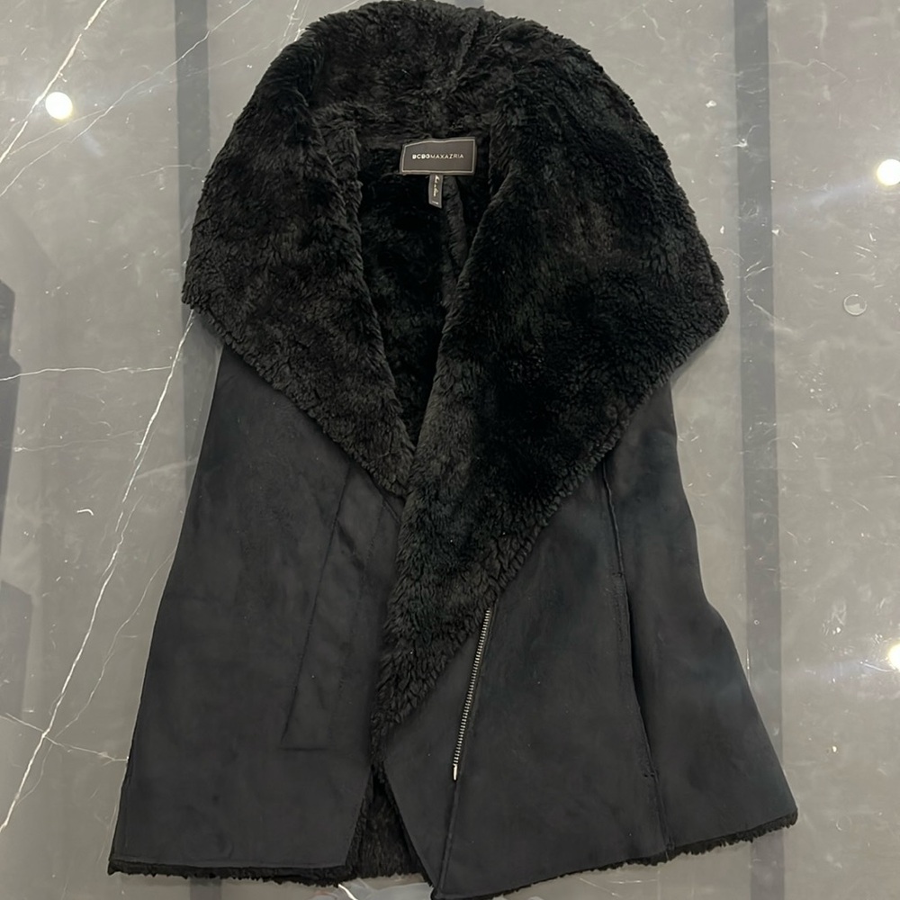 BCBG Faux Fur Vest